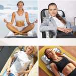 Коврик массажный акупунктурный + валик PS-835